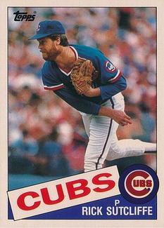 1985 Topps Mini Test Issue #72 Rick Sutcliffe Front