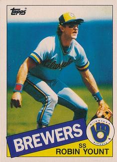 1985 Topps Mini Test Issue #340 Robin Yount Front