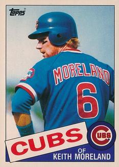 1985 Topps Mini Test Issue #538 Keith Moreland Front