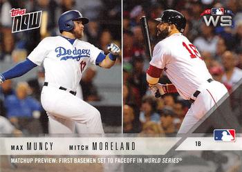 2018 Topps Now - World Series Matchup #WSM2 Max Muncy / Mitch Moreland Front