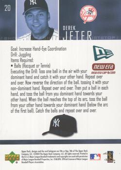 2004 Upper Deck New Era Tip Of The Cap #20 Derek Jeter Back