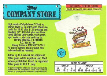 1990 Topps - Topps Company Store #NNO Style G T-Shirt Offer Front
