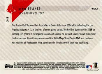 2018 Topps Now Boston Red Sox World Series Champions #WSC-6 Steve Pearce Back