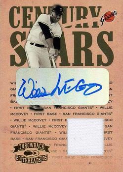 2005 Donruss Throwback Threads - Century Stars Signature Material #CS-40 Willie McCovey Front