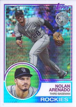 2018 Topps Update - 1983 Topps Baseball 35th Anniversary Chrome Silver Pack #102 Nolan Arenado Front