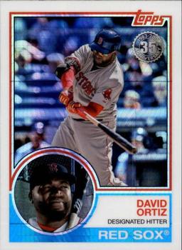 2018 Topps Update - 1983 Topps Baseball 35th Anniversary Chrome Silver Pack #103 David Ortiz Front