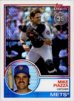 2018 Topps Update - 1983 Topps Baseball 35th Anniversary Chrome Silver Pack #106 Mike Piazza Front