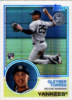 2018 Topps Update - 1983 Topps Baseball 35th Anniversary Chrome Silver Pack #147 Gleyber Torres Front