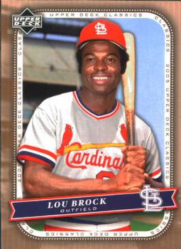 2005 Upper Deck Classics #67 Lou Brock Front