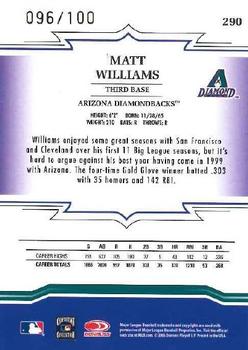 2005 Donruss Throwback Threads - Gold Century Proof #290 Matt Williams Back