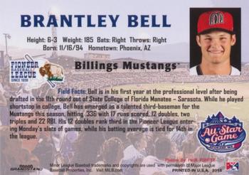 2015 Grandstand Northwest-Pioneer League All-Star Game #NNO Brantley Bell Back