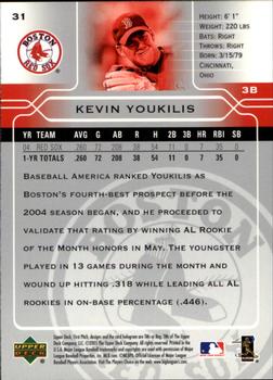 2005 Upper Deck First Pitch #31 Kevin Youkilis Back