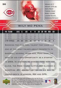 2005 Upper Deck First Pitch #56 Wily Mo Pena Back