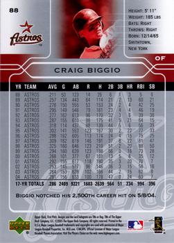 2005 Upper Deck First Pitch #88 Craig Biggio Back