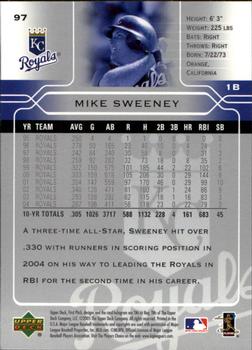 2005 Upper Deck First Pitch #97 Mike Sweeney Back
