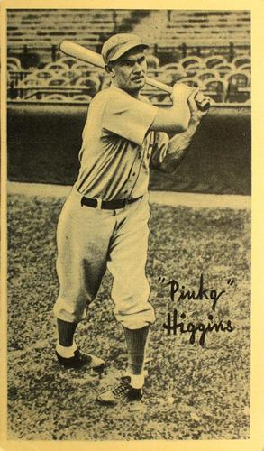 1937 Goudey Premiums Type 4 #NNO Pinky Higgins Front