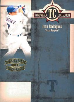 2005 Donruss Throwback Threads - Throwback Collection #TC-7 Ivan Rodriguez Front