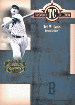 2005 Donruss Throwback Threads - Throwback Collection #TC-9 Ted Williams Front