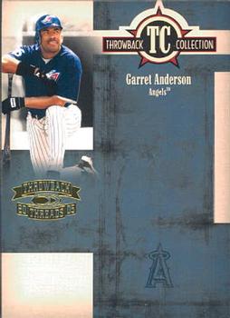 2005 Donruss Throwback Threads - Throwback Collection #TC-16 Garret Anderson Front