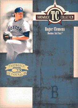 2005 Donruss Throwback Threads - Throwback Collection #TC-21 Roger Clemens Front