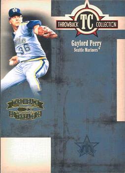 2005 Donruss Throwback Threads - Throwback Collection #TC-37 Gaylord Perry Front