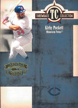 2005 Donruss Throwback Threads - Throwback Collection #TC-43 Kirby Puckett Front