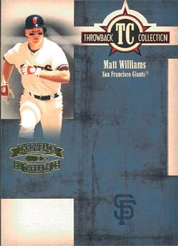 2005 Donruss Throwback Threads - Throwback Collection #TC-55 Matt Williams Front