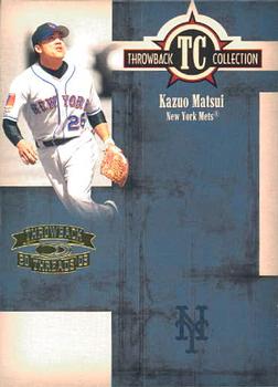 2005 Donruss Throwback Threads - Throwback Collection #TC-64 Kazuo Matsui Front