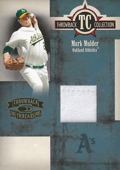 2005 Donruss Throwback Threads - Throwback Collection Material #TC-63 Mark Mulder Front