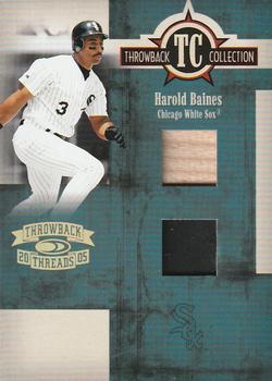 2005 Donruss Throwback Threads - Throwback Collection Material Combo Prime #TC-75 Harold Baines Front