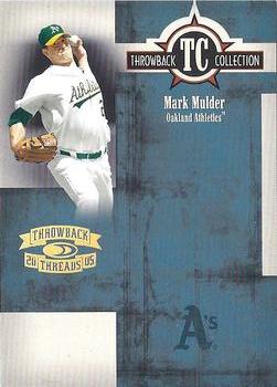 2005 Donruss Throwback Threads - Throwback Collection Spectrum #TC-63 Mark Mulder Front