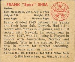 1950 Bowman #155 Frank 