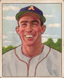 1950 Bowman #158 Paul Lehner Front