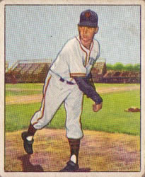 1950 Bowman #83 Sheldon Jones Front