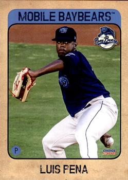 2018 Choice Mobile BayBears #15 Luis Pena Front