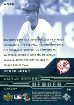 2005 Upper Deck - World Series Heroes #WS-26 Derek Jeter Back
