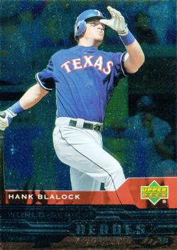 2005 Upper Deck - World Series Heroes #WS-44 Hank Blalock Front