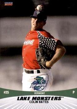 2010 Choice Vermont Lake Monsters #2 Colin Bates Front