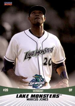 2010 Choice Vermont Lake Monsters #14 Marcus Jones Front