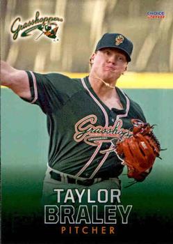 2018 Choice Greensboro Grasshoppers #6 Taylor Braley Front