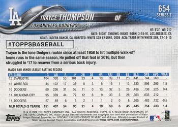 2018 Topps - Limited #654 Trayce Thompson Back