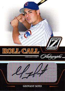 2005 Donruss Zenith - Roll Call Autographs #RC-13 Geovany Soto Front