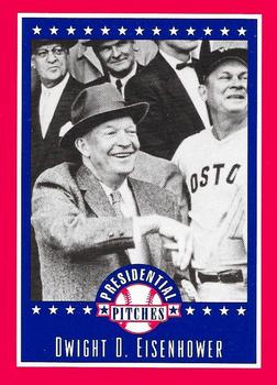 1992 Tuff Stuff Presidential Pitches #5 Dwight D. Eisenhower Front
