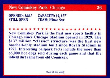 1992 Tuff Stuff Classic Baseball Stadiums #36 New Comiskey Park Back