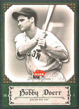 2006 Fleer Greats of the Game #13 Bobby Doerr Front