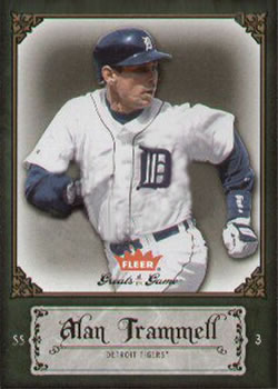 2006 Fleer Greats of the Game #2 Alan Trammell Front