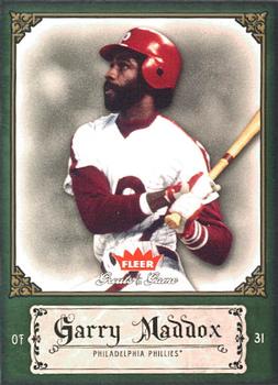 2006 Fleer Greats of the Game #40 Garry Maddox Front