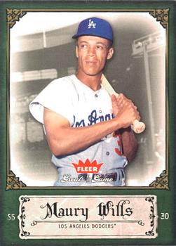 2006 Fleer Greats of the Game #65 Maury Wills Front
