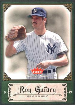 2006 Fleer Greats of the Game #80 Ron Guidry Front