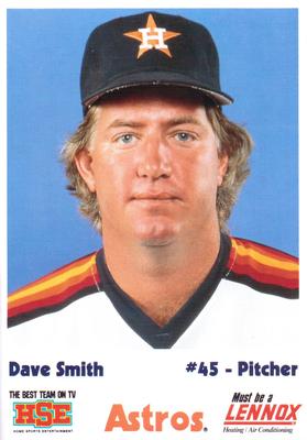 1990 HSE Lennox Houston Astros #NNO Dave Smith Front